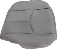 Driver Side Bottom Replacement Leather Seat Cover 922 Light Compatible Gray