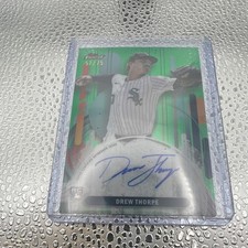 Topps 2025 Finest Drew Thorpe FA-DT Rookie Auto Green Refractor 57/75