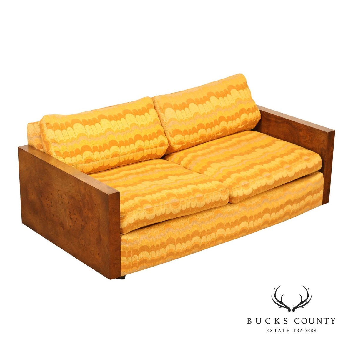 Milo Baughman For Thayer Coggin Mid Century Modern Two Seat Sofa