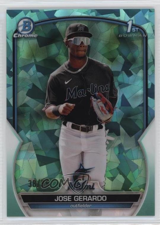 2023 Bowman Chrome Sapphire Edition Prospects Aqua /99 Jose Gerardo #BCP-195