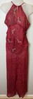 Victoria’s Secret 100% Silk Two-Piece Set Top & Pants Red Outfit Size Large