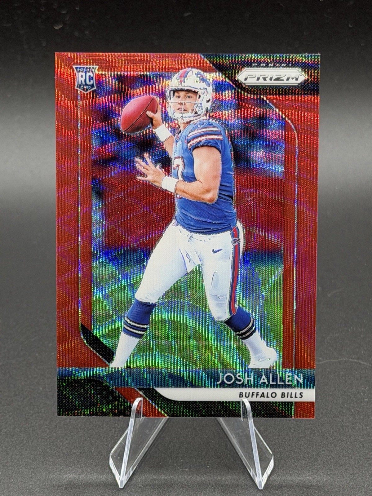 2018 Panini Prizm - Rookie Josh Allen #205 Red Wave Prizm /149 (RC)