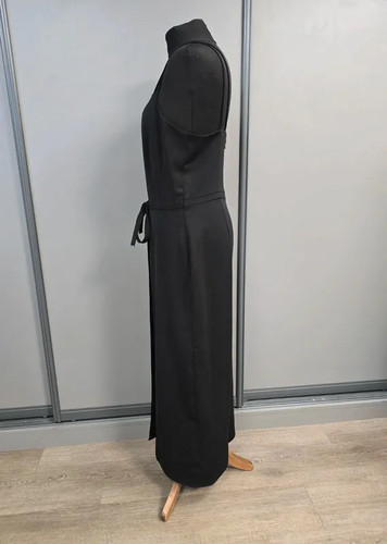 Karen Millen Damen Jumpsuit weites Bein Cropped Gr. 14 schwarz - Bild 3 von 9