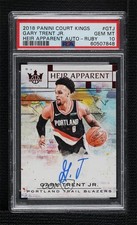 2018 Court Kings Heir Apparent Ruby 40/99 Gary Trent Jr PSA 10 GEM MT Auto 16i3