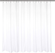 Barossa Design Waterproof Extra Wide Fabric Shower Curtain Liner Microfiber 108"