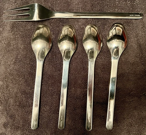 Christofle Recto Verso ステンレススチール 5 PC。 4 Plusエクストラ2のサービス - 画像17/21