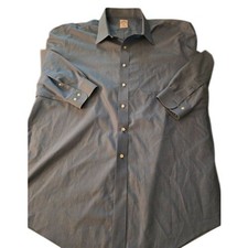 Brooks Brothers 346 Non Iron Button Down Dress Shirt Blue 18 4/5 Wrinkle Free