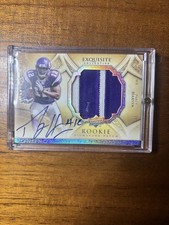 2009 Percy Harvin Exquisite Patch Auto /99 Rookie Card #162. rookie card picture