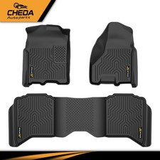 All Weather Floor Mats Tpe Fit For Dodge Ram 1500 Classic 2009-2024 Crew Cab