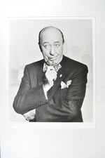 Ed Wynn Actor Comedian Portrait Spectacles Bow Tie 1986 VTG Photo