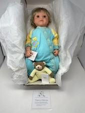 Lee Middleton Loyal Baby Doll 19” w Bear Bible COA Tag w/Box