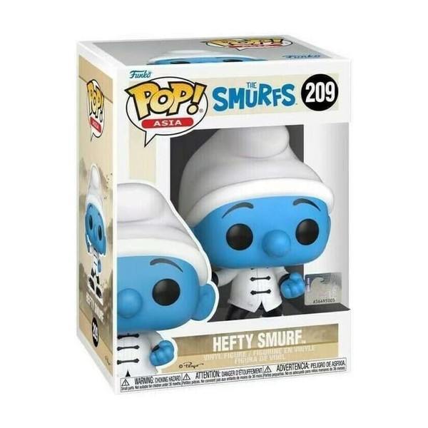 Funko Pop! Die SchlüMpfe – Hefty Smurf #209 | Exklusive Asia Vinyl Figur-image
