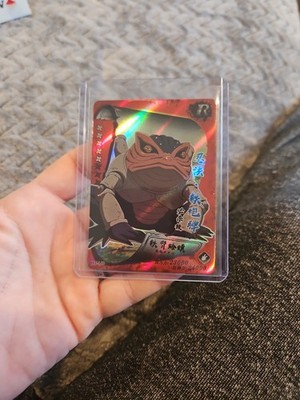 Naruto Kayou Gamabunta Card Heavens Scroll HY-140 Foil Holo Rare Red