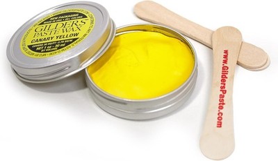 Gilders  Paste Wax, 1 ounce Tin - 30 ml Canary Yellow 