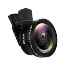 2In1 Phone Camera Lens Kit 0.45x Wide Angle 10x Macro Lens For All Smartphones
