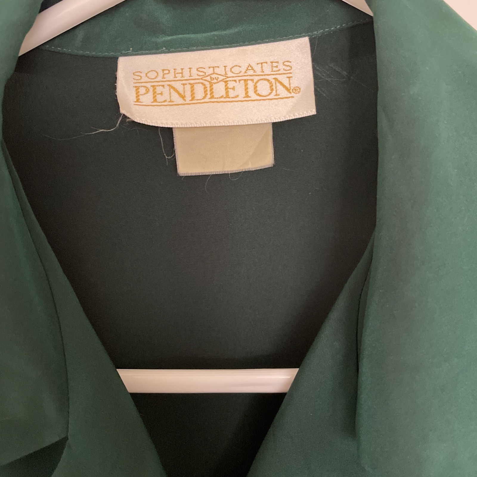 Vintage Pendleton Women Polyester Button Down Gre… - image 2