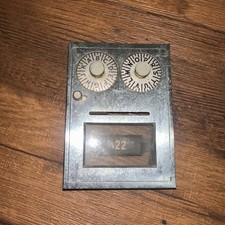 Antique Corbin Post Office Box Double Combination Door Silver (22)