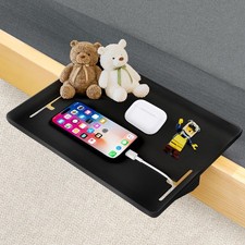 Bed Shelf Clip on Bedside for Bunk & Top Black, Black 