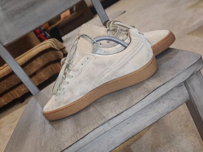 Pumas Suede Edition Beige Size 8 Men's Can Be Used As 9 And 1/2 Women's