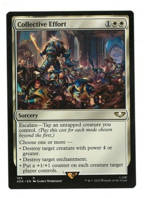 MTG Collective Effort Universes Beyond Warhammer 40000 Magic The Gathering TCG