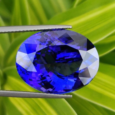Original 8.40 Ct Natural Blue Tanzania's Tanzanite Oval Cut Loose Gemstone A+