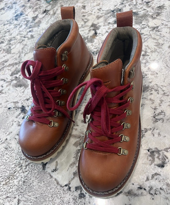 Eddie Bauer Women's Waterproof Leather Lace-Up Hiking Boots Brown US 8.5 M