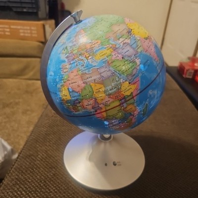 Light-up World Globe Table Lamp Nightlight 13''Diameter - Works