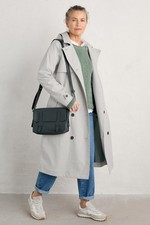 Seasalt Women's Petite Penweathers Waterproof Trench Coat Driftwood