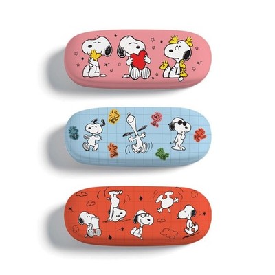 NEU Snoopy Hartschalen Brillenetui tragbar bruchsicher Box fällig: 05.04.2026
