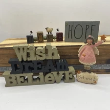 Blossom Bucket Suzi Skoglund B Lloyd Set of 4 Inspirational Figurines 2008-2020