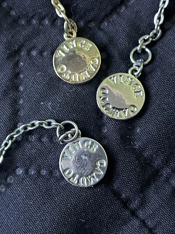 Lote de 3 piezas de collar y pulsera de plata Vince Camuto con collar de oro Foto 4 de 4