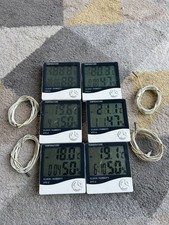 THERMOMETER HYGROMETER indoor/outdoor humidity Digital Series x 6