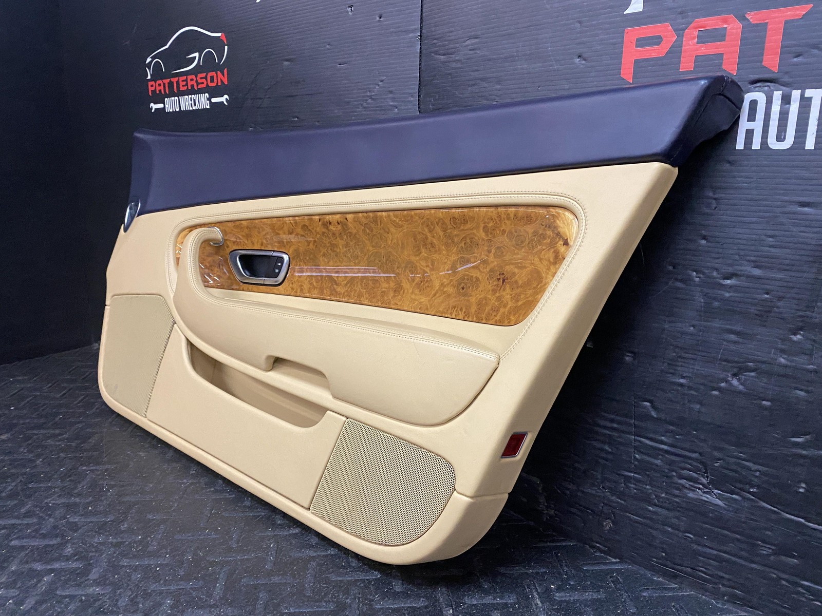 03-11 BENTLEY CONTINENTAL FRONT PASSENGER RH INSIDE DOOR TRIM PANEL 3W0819870A