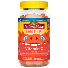 Nature Made, Kids First Vitamin C Gummies Tangerine, 125 Mg, 110 Tabs
