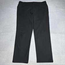 Lululemon ABC Pants Mens 36 Classic Fit Warpstreme 30  Stretch Black 5 Pocket
