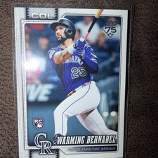 2026 Topps Series 1 #55 Warming Bernabel Colorado Rockies RC