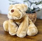 Vintage Commonwealth Beige Dog Plush Shar Pei Bulldog Puppy Wrinkles 8” Sitting
