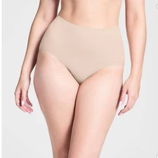 ASSETS by SPANX Women's All Around Smoother Shaping Briefs 10074R Nude XL NWT