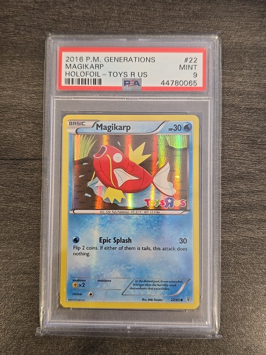 MAGIKARP HOLO #22 XY GENERATIONS TOYS R US PROMO 2016 PSA 9 MINT