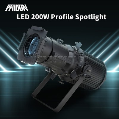 PAIDUN 200W LED 3200-5600K LEKO Profile Spotlight Follow Focus Stage Spot Light