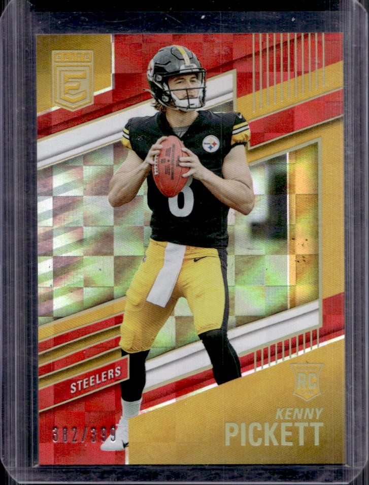 2022 Donruss Elite Kenny Pickett Red Rookie RC #382/399 Steelers