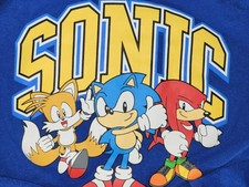 Boy's Sonic the Hedgehog Long-sleeved Shirt Youth Medium blue