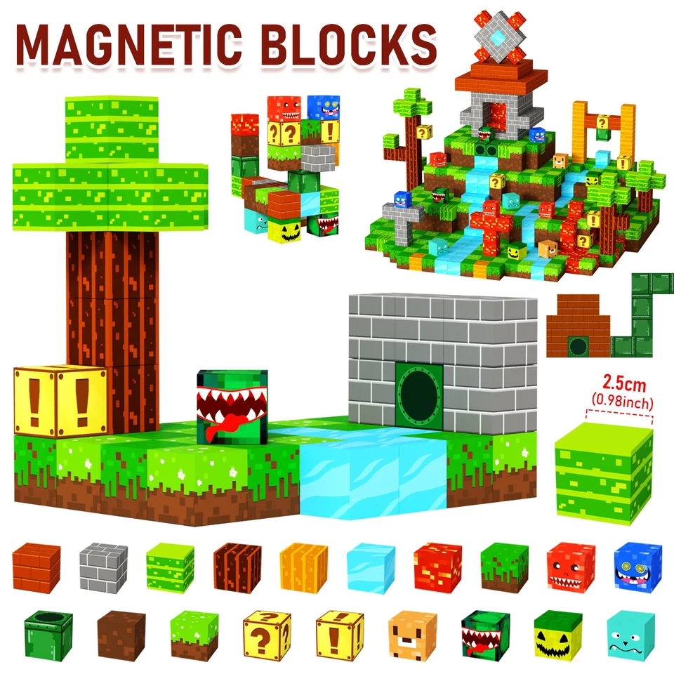100-800X Magnetic Building Blocks Children Educational Toy Gift for Kids Age 3-8 - Image 3 of 4