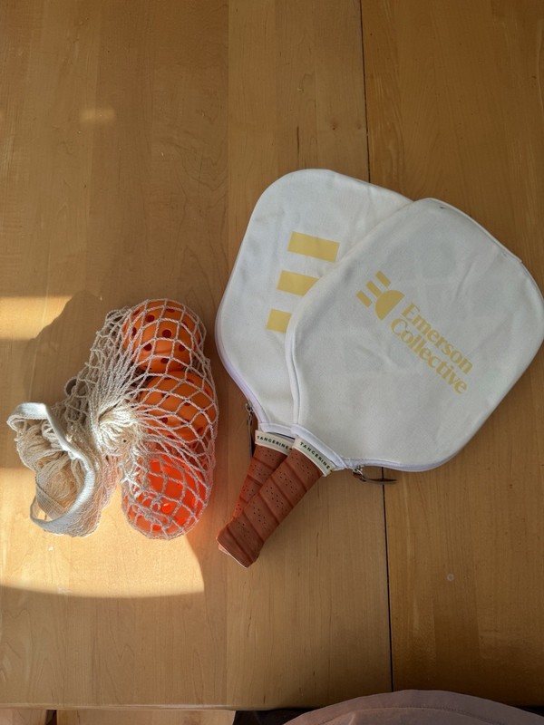 Emerson Collective x Tangerine Pickleball Paddle Set W/ Balls