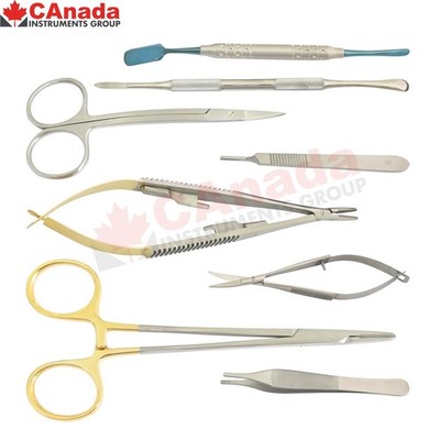 Dental Surgery Instruments Kit Surgical Needle Holder Scissors Elevators DN-2692