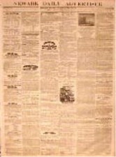 Newspaper Franklin Pierce Texas California Oregon Territories Dentist Cure 1842