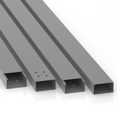 CILSON WDK8040G Kabelkanäle80 x 40 mm, 10 m / 5x 2 m Lang, Grau RAL 7035 - Bild 1 von 4