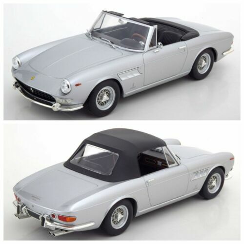 Modellauto Fiat 124 Sport Spider AS  1438 Cc.  1968 Blu Chiaro Laudoracing 118 Resinemodell Tueren Motorhaube Nicht Oeffnen P 30101