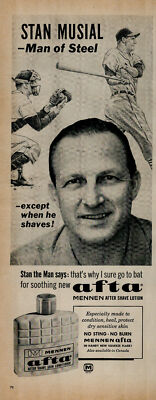 1964 Mennen After After Shave Stan The Man Musical Vintage Print Ad 3580