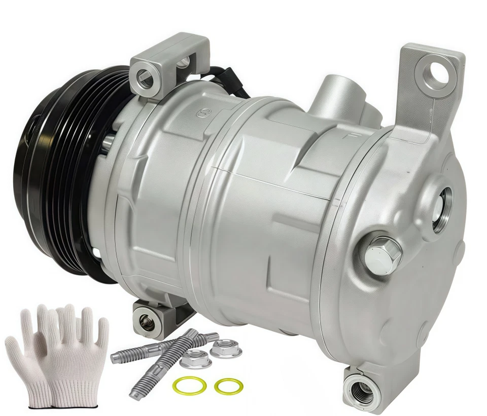 A/C Compressor For Cadillac Escalade Chevy Tahoe Suburban GMC Yukon With Rear AC Foto 3 de 4